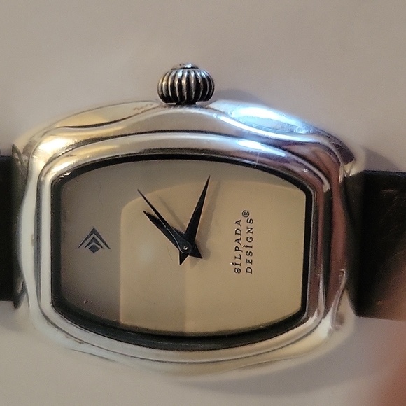 Silpada It's a Wrap Watch AS IS! Brown Leather wrist band! - Picture 8 of 12